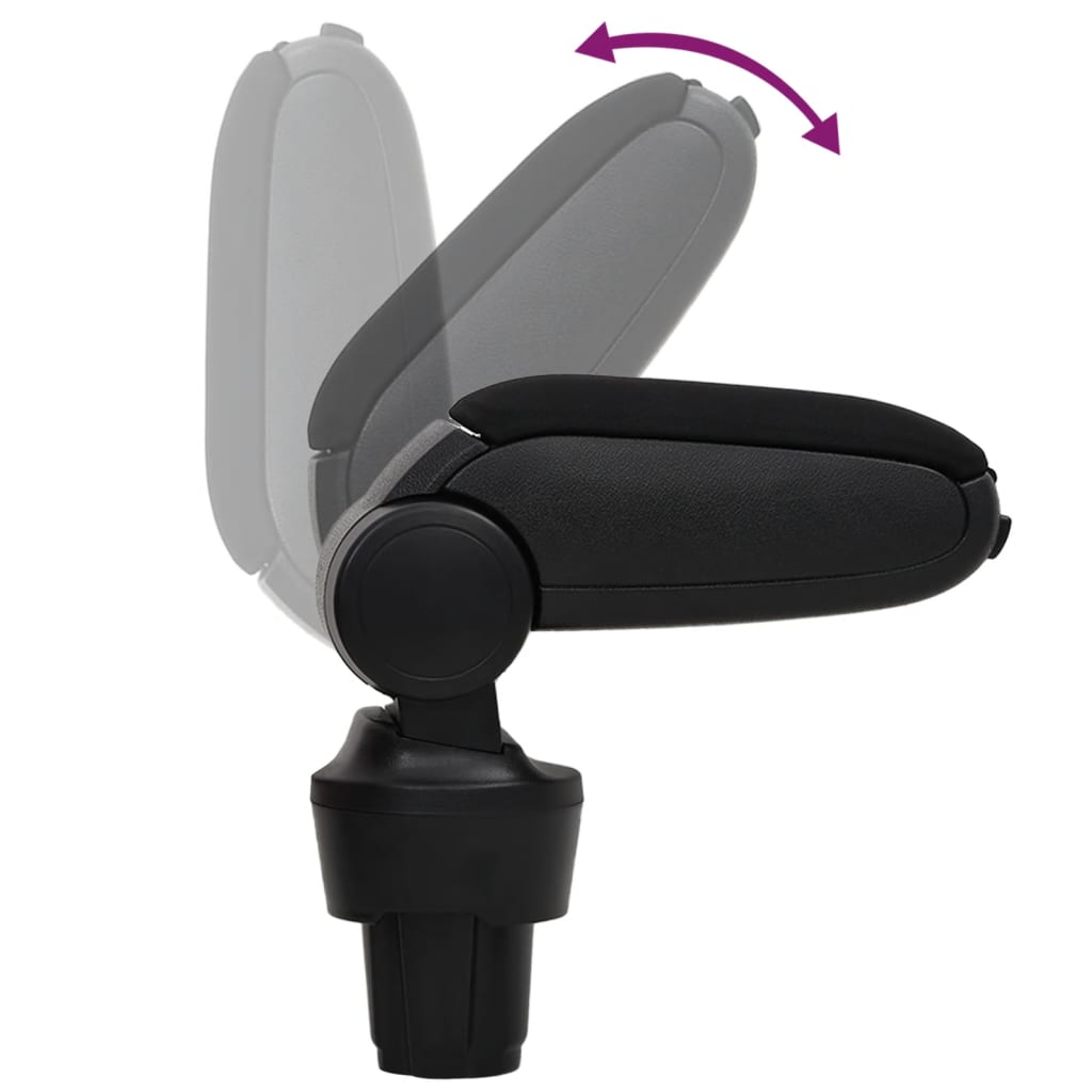 vidaXL Τεμπέλης Αυτοκινήτου Μαύρος 13 x 33 x (33-49) εκ. από ABS