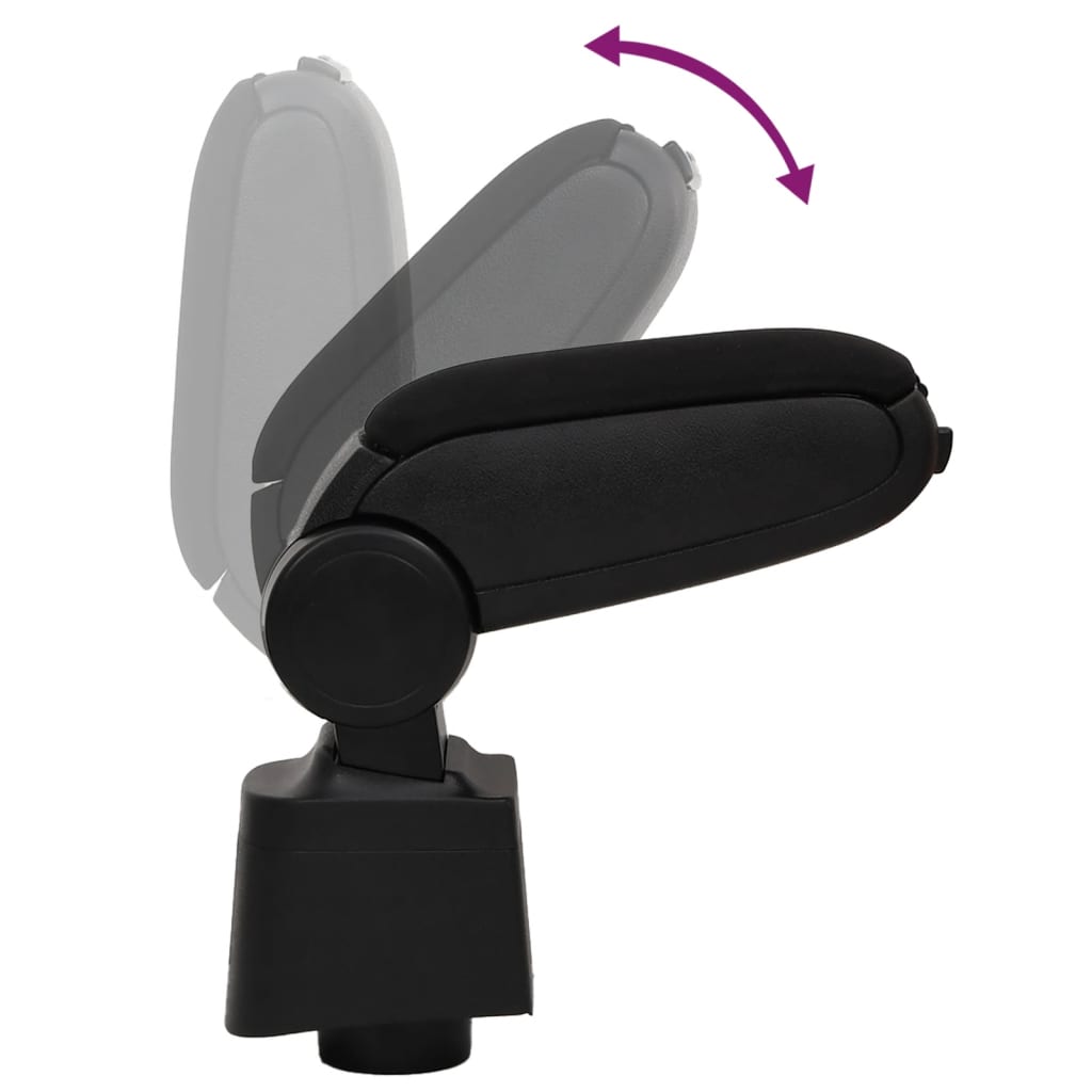 vidaXL Τεμπέλης Αυτοκινήτου Μαύρος 12 x 34 x (35-47) εκ. από ABS