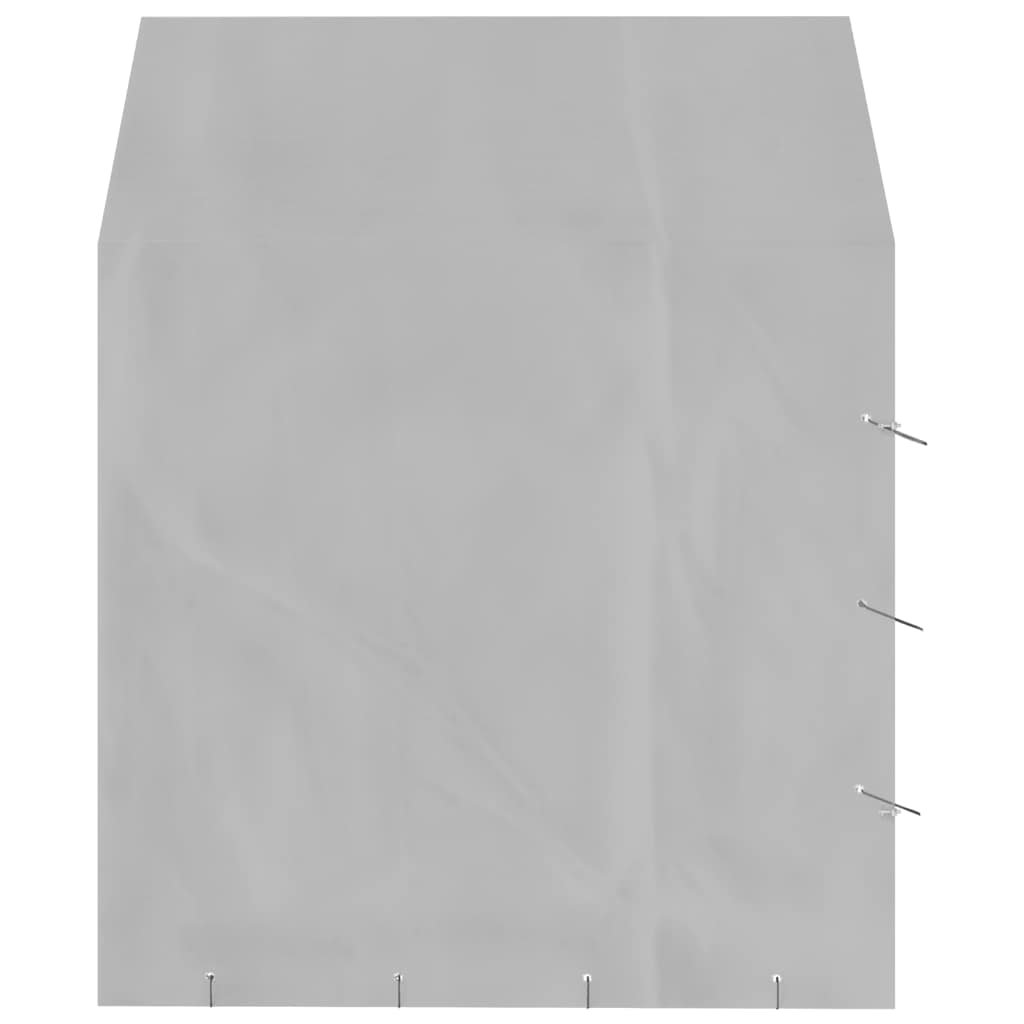 vidaXL Κλουβί Σκύλου Εξ. Χώρου με Οροφή Ασημί 2x2x2,5 μ. Γαλβ. Ατσάλι