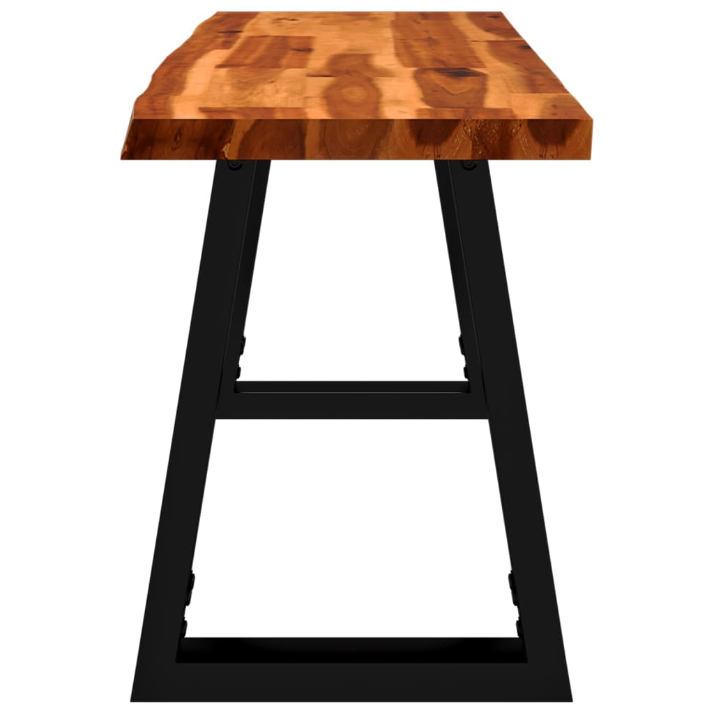 vidaXL Πάγκος με Τεχνοτροπία Live Edge 110 εκ. από Μασίφ Ξύλο Ακακίας