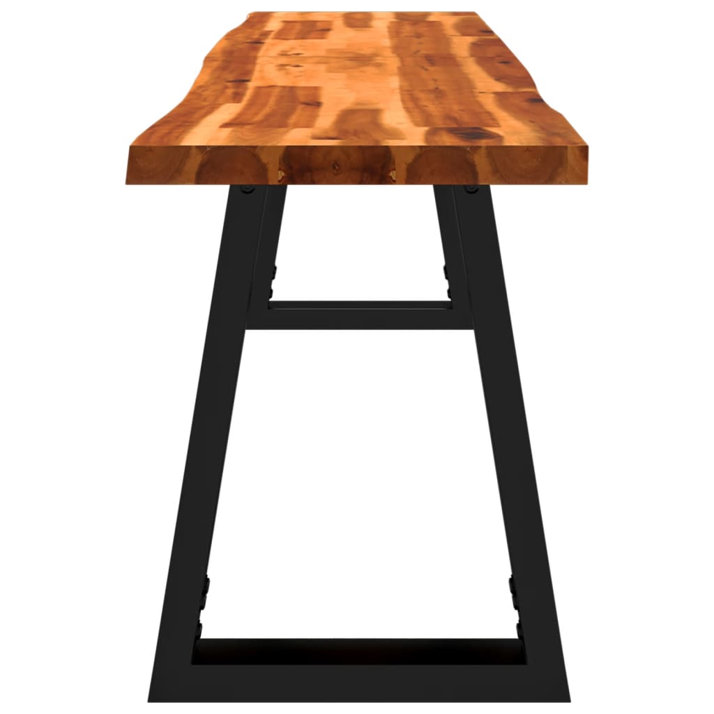 vidaXL Πάγκος με Τεχνοτροπία Live Edge 160 εκ. από Μασίφ Ξύλο Ακακίας