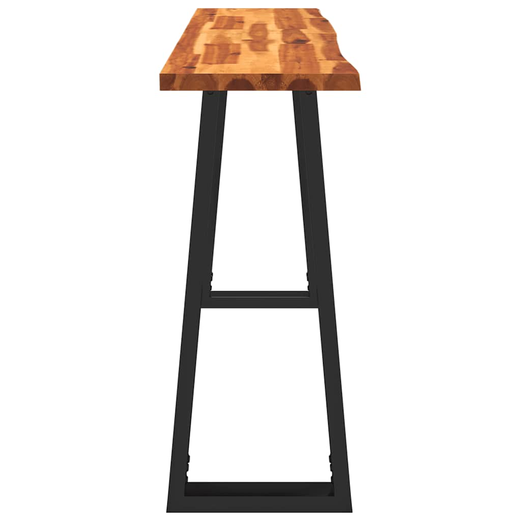 vidaXL Τραπέζι Κονσόλα με Live Edge 140x40x80 εκ. Μασίφ Ξύλο Ακακίας