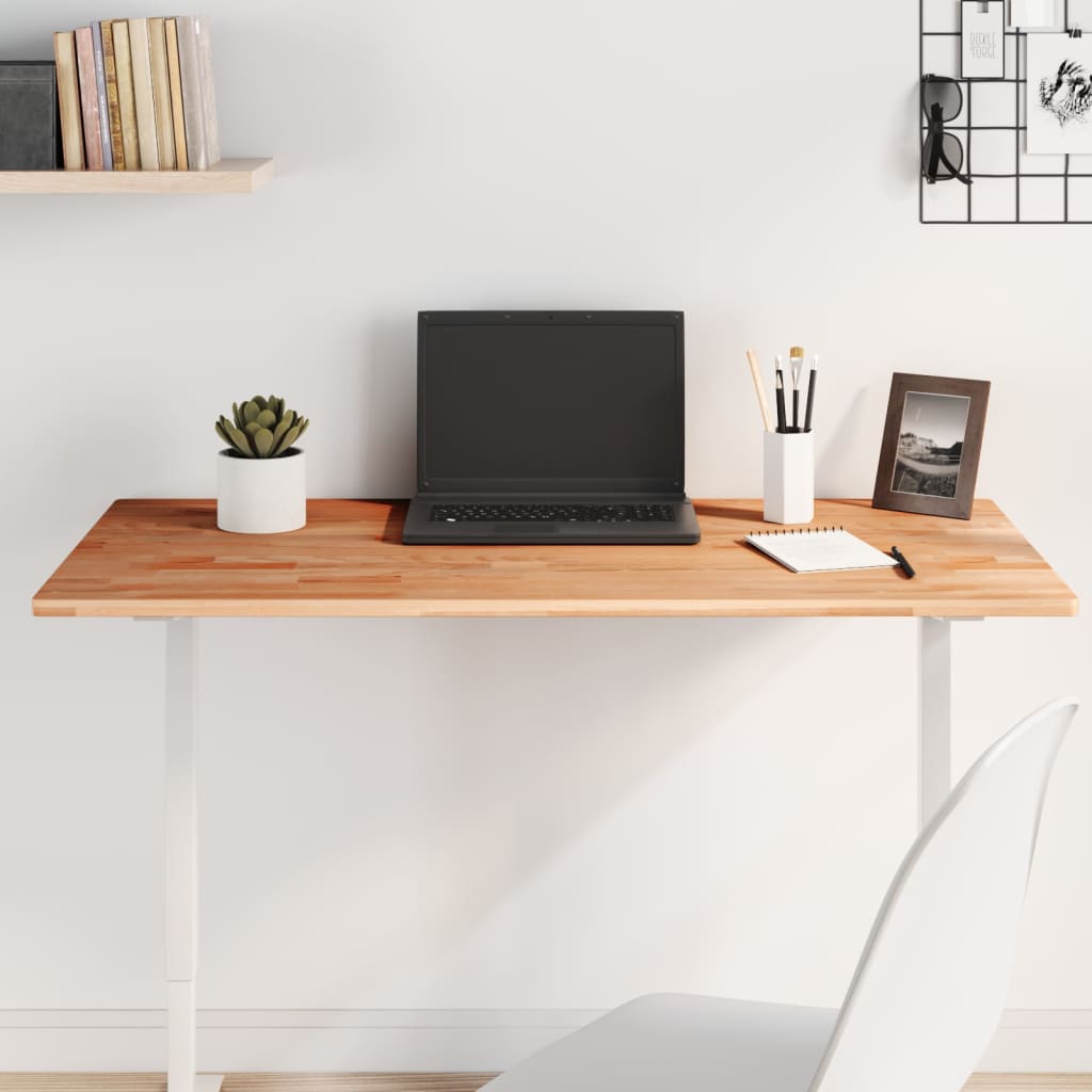 vidaXL Επιφάνεια Τραπεζιού Ορθογώνια 100x50x1,5 εκ. Μασίφ Ξύλο Οξιάς