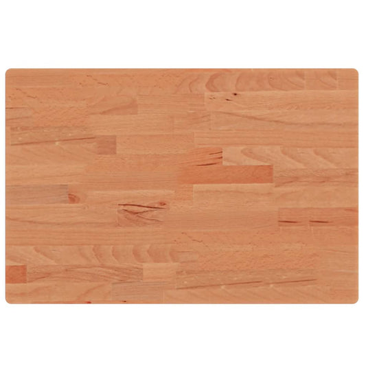 vidaXL Επιφάνεια Τραπεζιού Ορθογώνια 60x40x2,5 εκ. Μασίφ Ξύλο Οξιάς