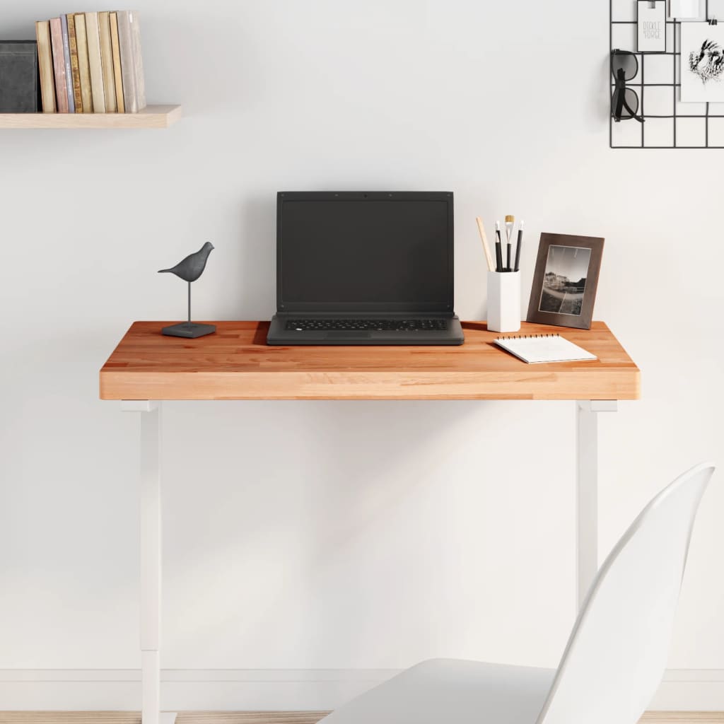 vidaXL Επιφάνεια Τραπεζιού Ορθογώνια 80x40x4 εκ. Μασίφ Ξύλο Οξιάς