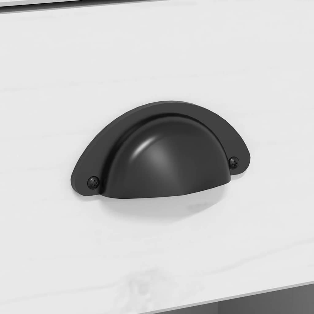 vidaXL Κομοδίνο BODO Λευκό 53 x 38,5 x 67 εκ. από Μασίφ Ξύλο Πεύκου