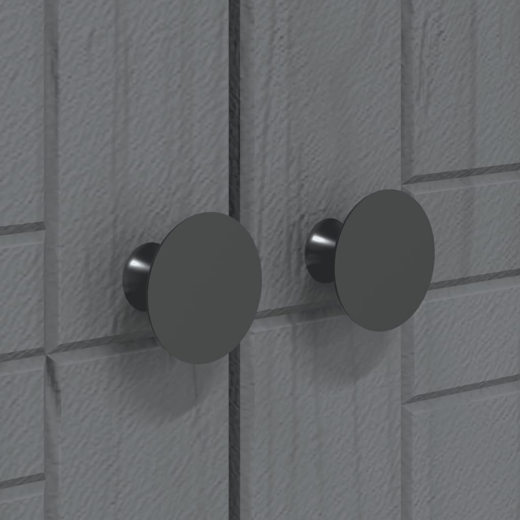 vidaXL Ντουλάπα BODO Γκρι 146x53,5x173 εκ. από Μασίφ Ξύλο Πεύκου