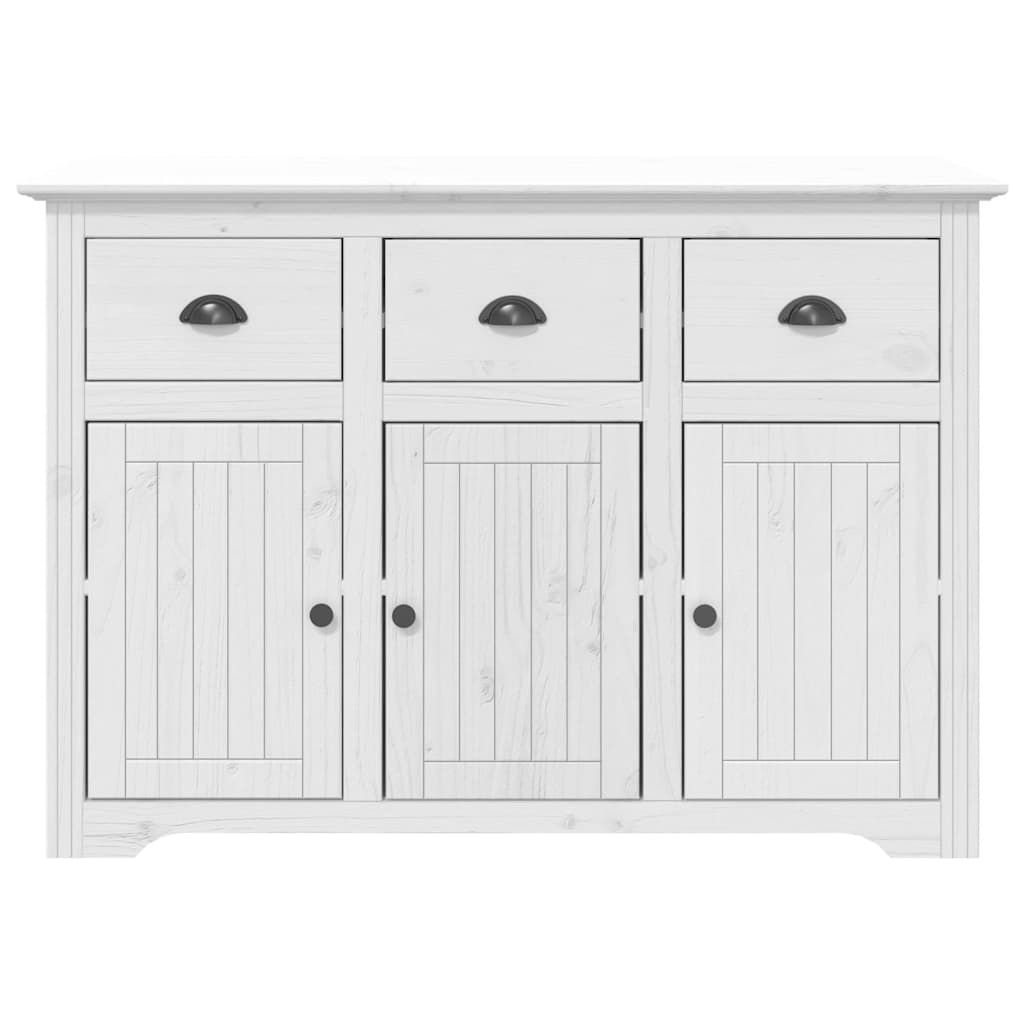 vidaXL Μπουφές BODO Λευκός 115,5x44x80 εκ. από Μασίφ Ξύλο Πεύκου