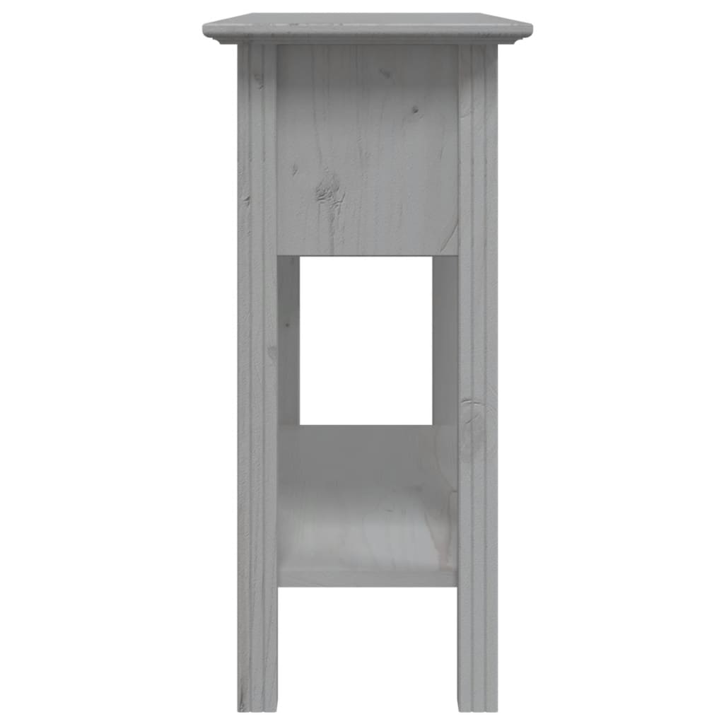 vidaXL Τραπέζι Κονσόλα BODO Γκρι 91x35x74 εκ. Μασίφ Ξύλο Πεύκου