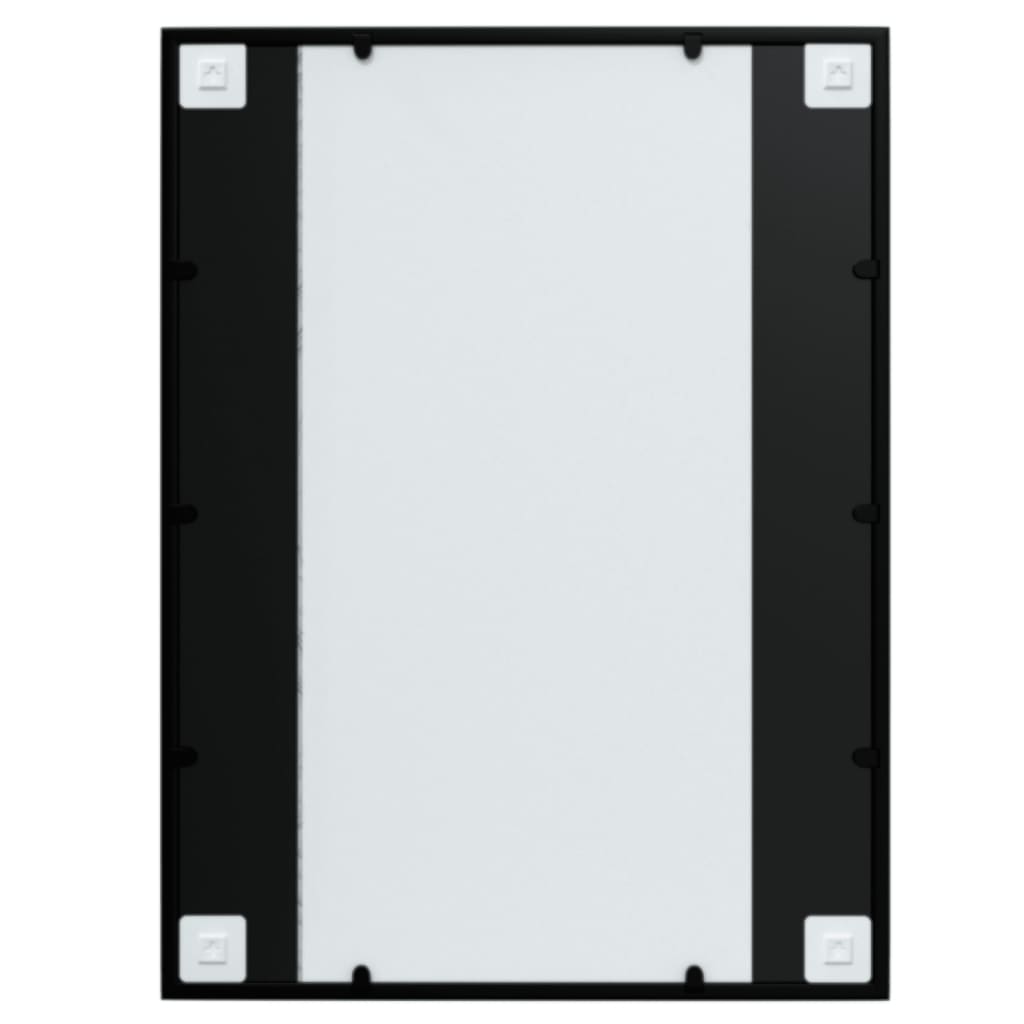 vidaXL Καθρέφτες Τοίχου 2 τεμ. Μαύροι 80 x 60 εκ. Μεταλλικοί