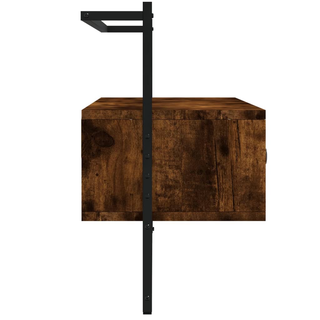 vidaXL Έπιπλο Τηλεόρασης Επιτοίχιο Καπν. Δρυς 100,5x30x51 εκ. Επ. Ξύλο