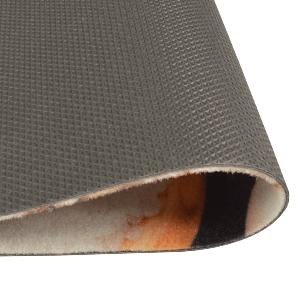 vidaXL Χαλί Κουζίνας Πλενόμενο Σχέδιο Λαχανικά 45 x 150 εκ. Βελούδινο