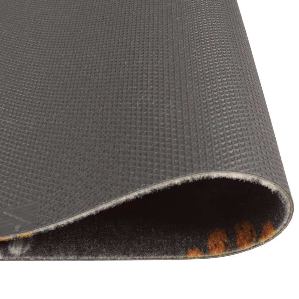 vidaXL Χαλί Κουζίνας Πλενόμενο Σχέδιο Πατημασιές 60x300 εκ. Βελούδινο