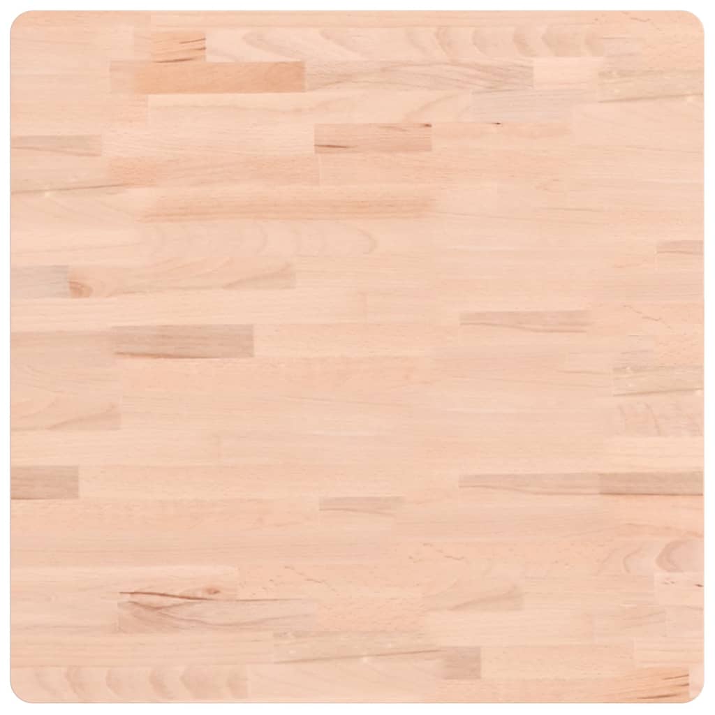 vidaXL Επιφάνεια Τραπεζιού Τετράγωνη 60x60x1,5 εκ. Μασίφ Ξύλο Οξιάς