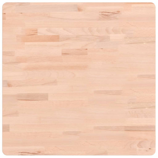 vidaXL Επιφάνεια Τραπεζιού Τετράγωνη 60x60x2,5 εκ. Μασίφ Ξύλο Οξιάς