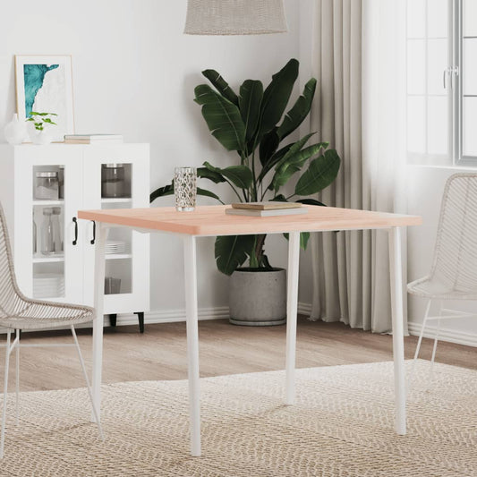 vidaXL Επιφάνεια Τραπεζιού Τετράγωνη 80x80x2,5 εκ. Μασίφ Ξύλο Οξιάς