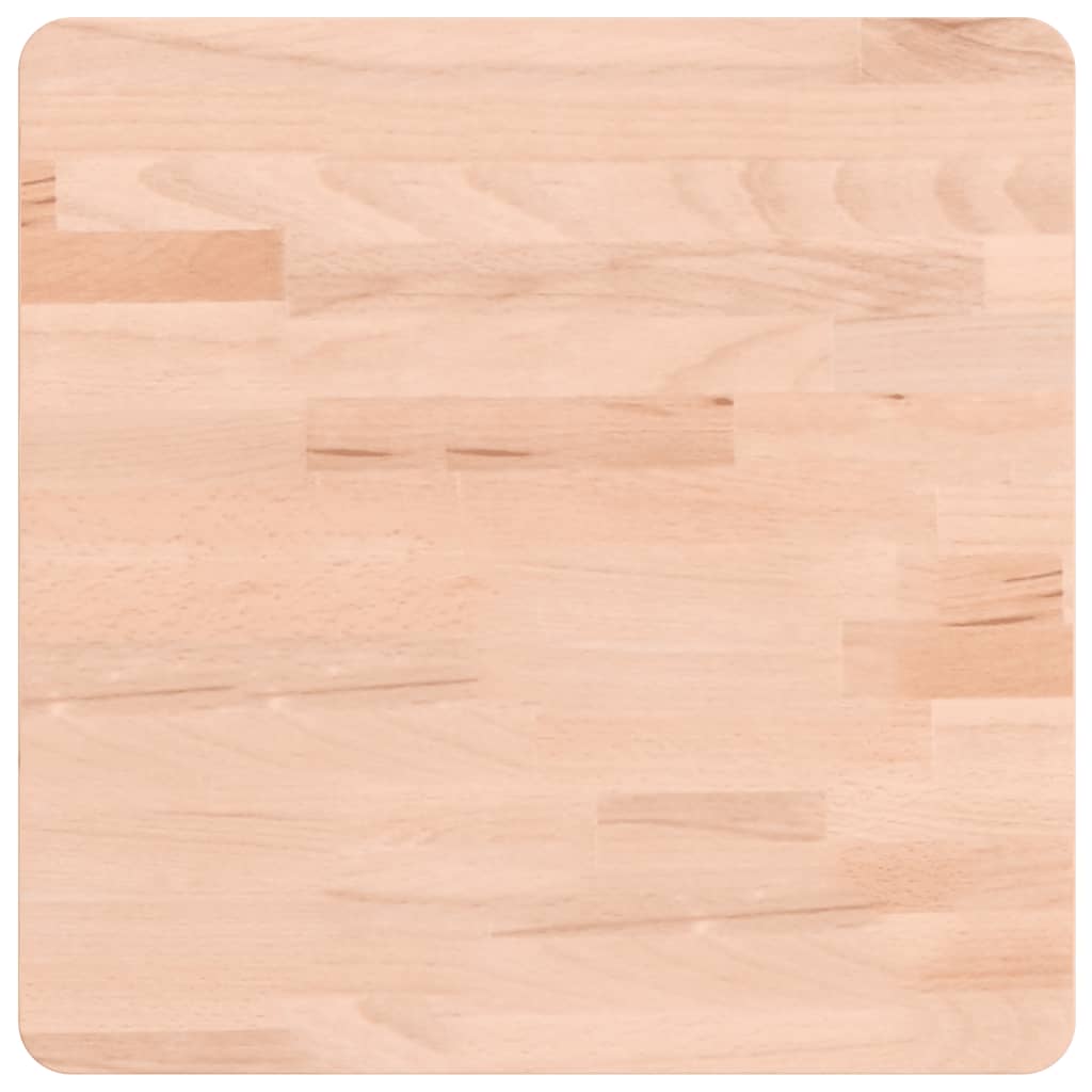 vidaXL Επιφάνεια Τραπεζιού Τετράγωνη 40x40x4 εκ. Μασίφ Ξύλο Οξιάς
