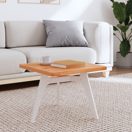 vidaXL Επιφάνεια Τραπεζιού Τετράγωνη Ø80x2,5 εκ. Μασίφ Ξύλο Οξιάς