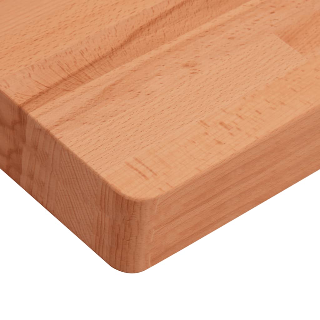 vidaXL Επιφάνεια Τραπεζιού Τετράγωνη 80x80x4 εκ. Μασίφ Ξύλο Οξιάς