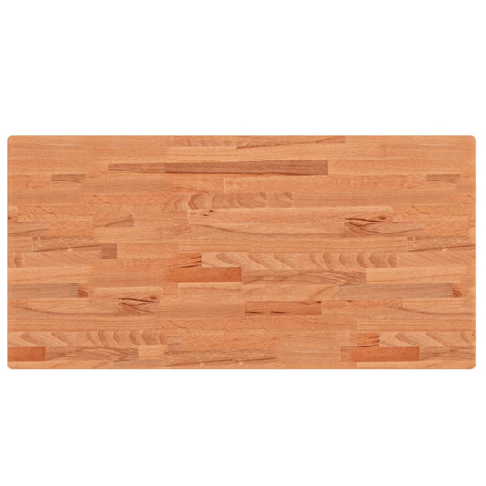 vidaXL Πάγκος Μπάνιου 100x50x4 εκ. από Μασίφ Ξύλο Οξιάς