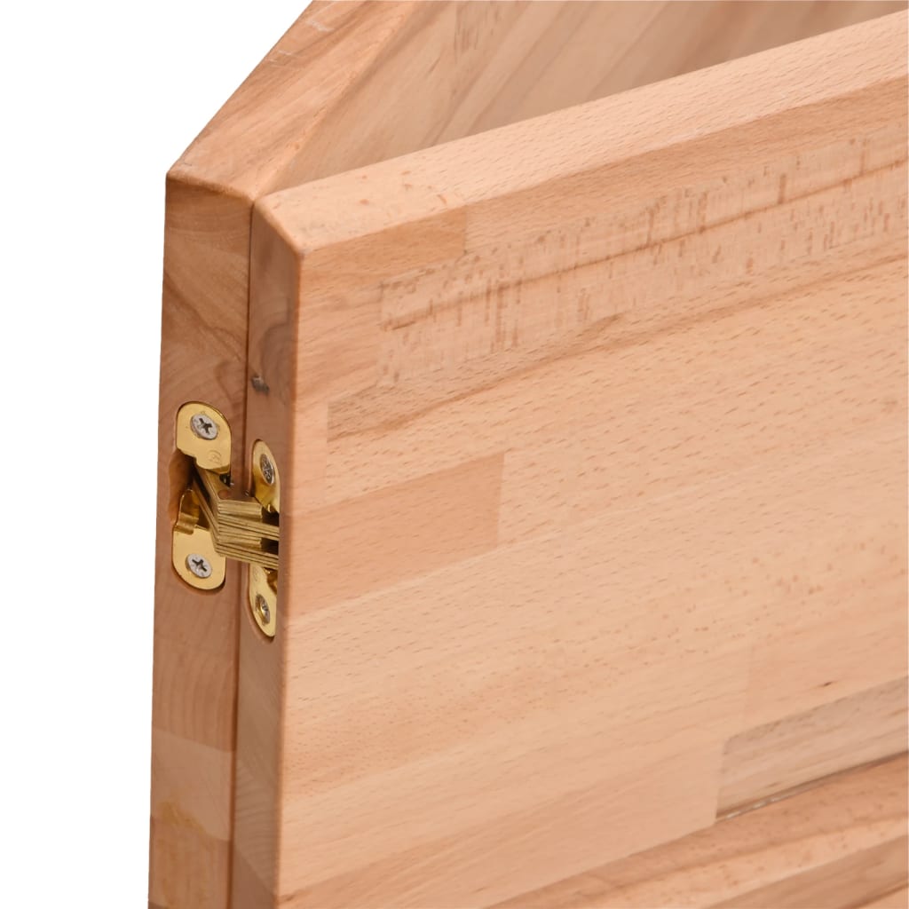vidaXL Επιφάνεια Γραφείου 180 x 55 x 2,5 εκ. από Μασίφ Ξύλο Οξιάς