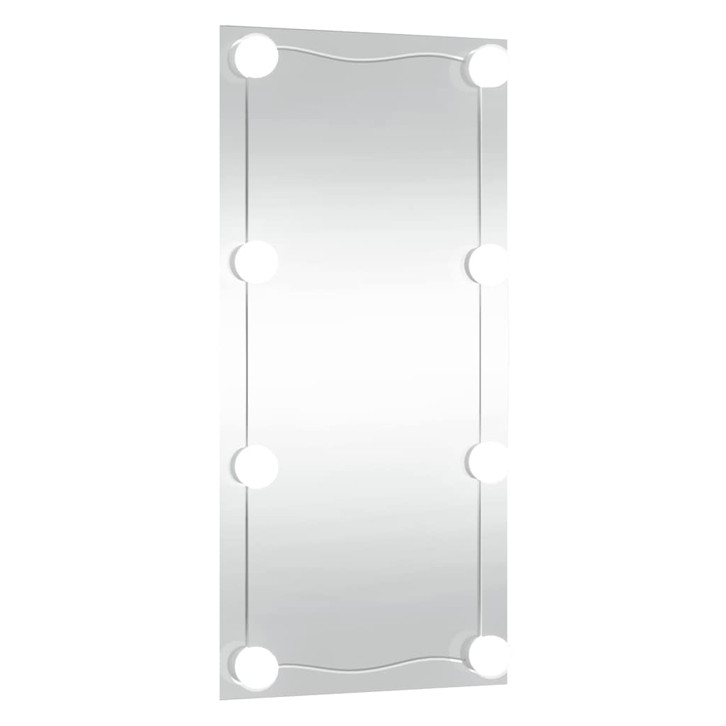 vidaXL Καθρέφτης Τοίχου με LED Ορθογώνιος 30 x 60 εκ. Γυάλινος