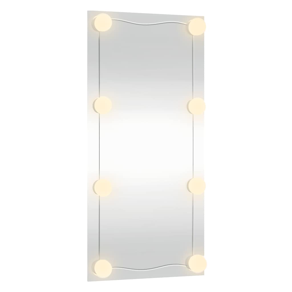 vidaXL Καθρέφτης Τοίχου με LED Ορθογώνιος 30 x 60 εκ. Γυάλινος