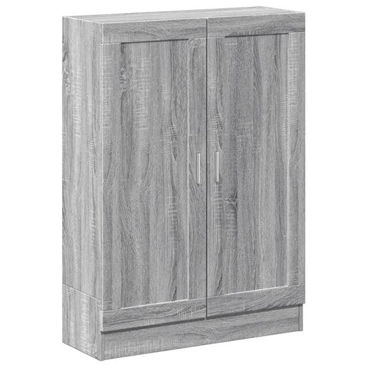 vidaXL Βιβλιοθήκη Γκρι Sonoma 82,5 x 30,5 x 115 εκ. Επεξεργασμένο Ξύλο