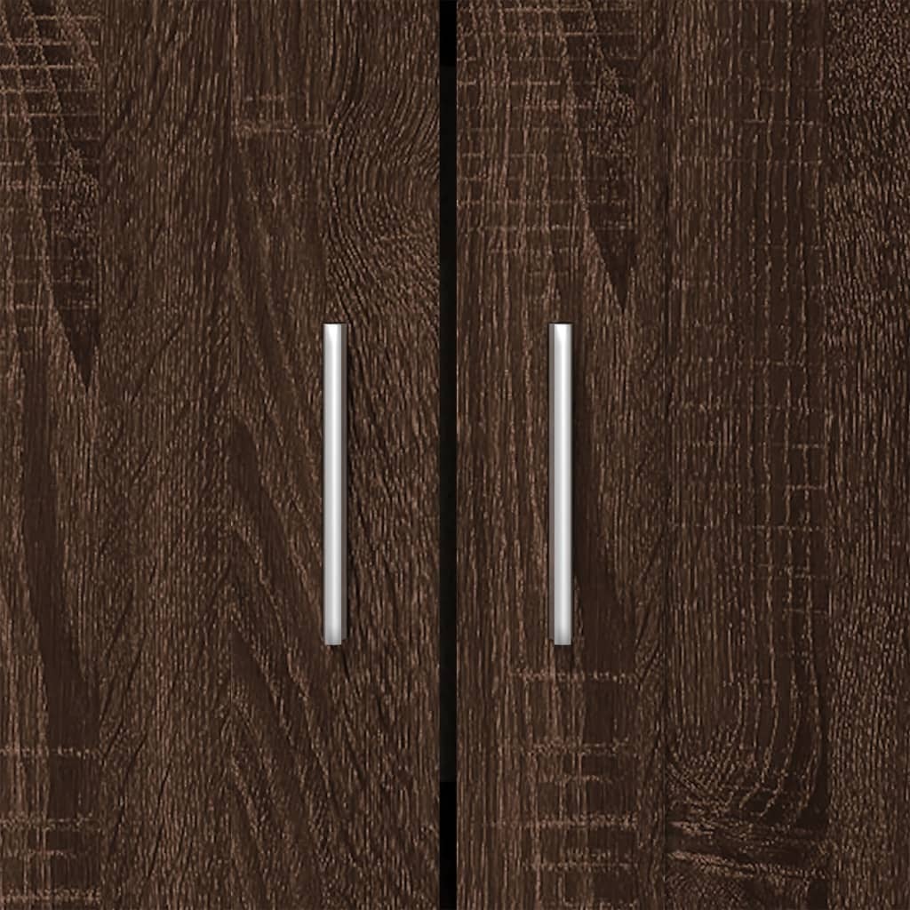 vidaXL Βιβλιοθήκη Καφέ Δρυς 82,5x30,5x115 εκ. Επεξεργασμένο Ξύλο