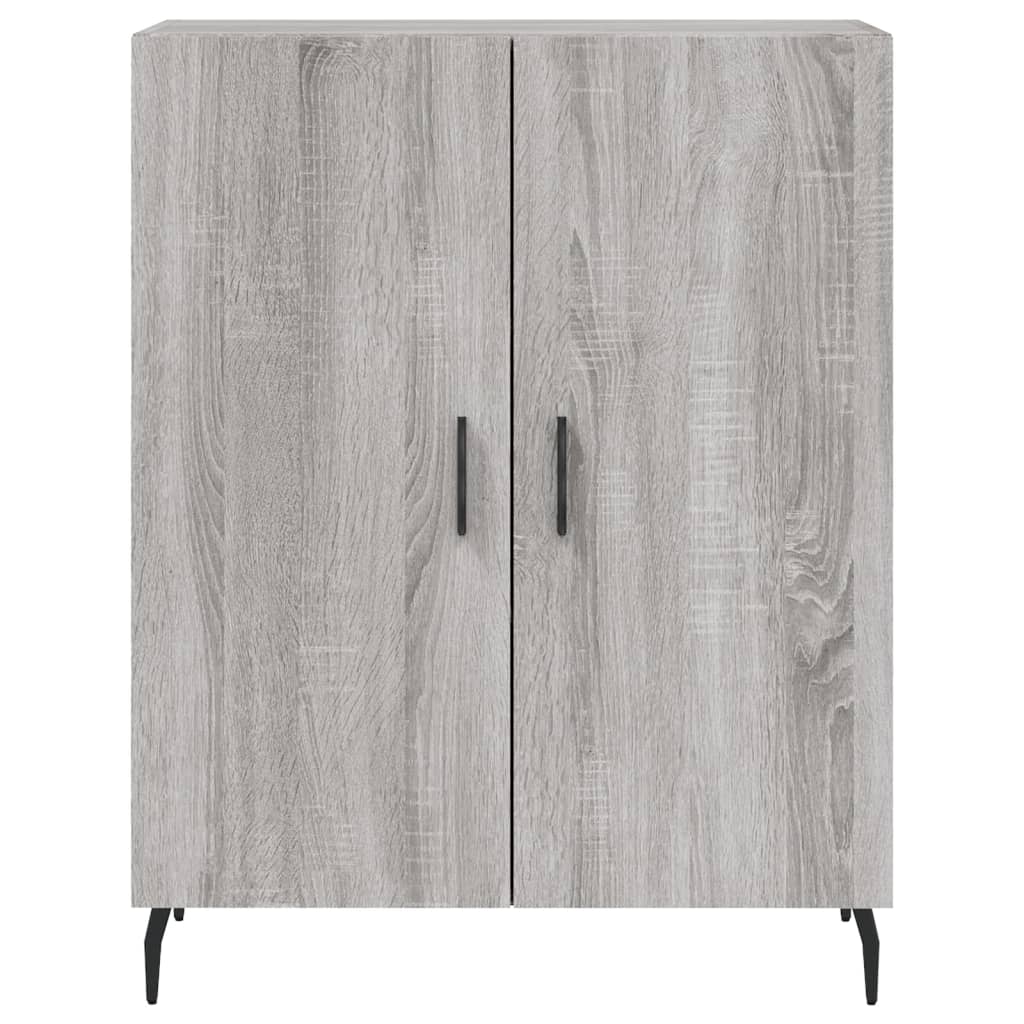 vidaXL Ντουλάπι Γκρι Sonoma 69,5 x 34 x 180 εκ. Επεξεργασμένο Ξύλο