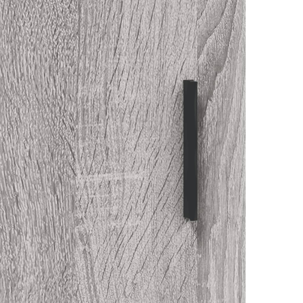 vidaXL Ντουλάπι Γκρι Sonoma 69,5 x 34 x 180 εκ. Επεξεργασμένο Ξύλο