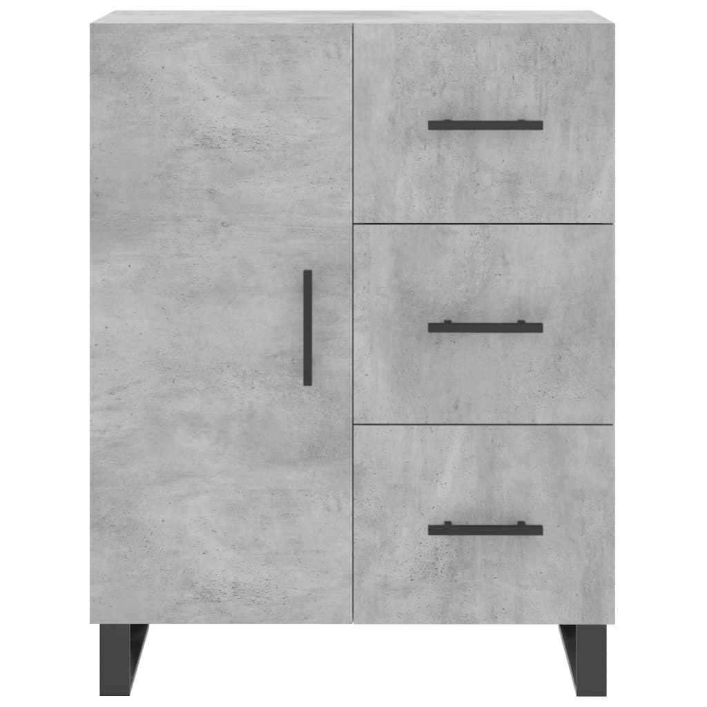 vidaXL Ντουλάπι Γκρι Σκυροδέματος 69,5x34x180 εκ. Επεξεργασμένο Ξύλο