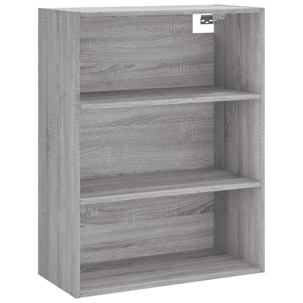vidaXL Ντουλάπι Sonoma Γκρι 69,5x32,5x180 εκ. Επεξεργασμένο Ξύλο