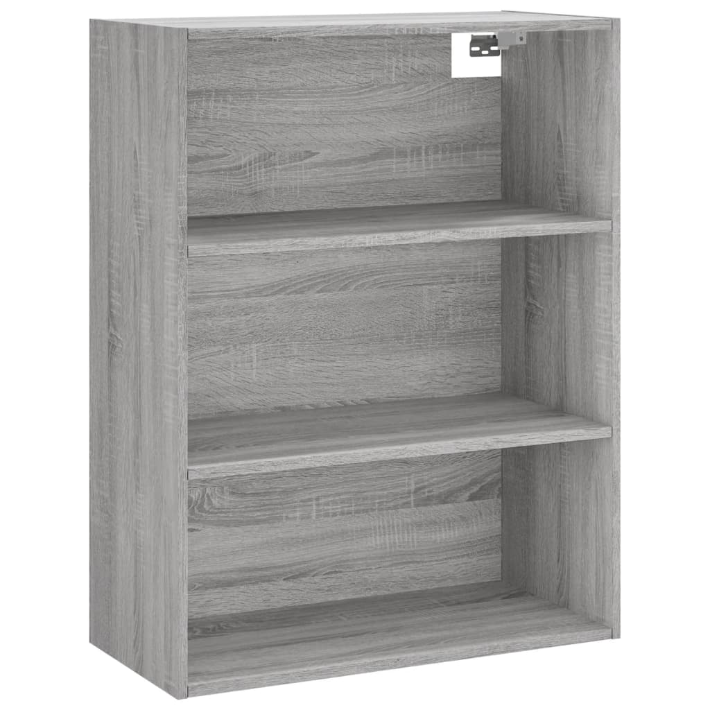 vidaXL Ντουλάπι Sonoma Γκρι 69,5x32,5x180 εκ. Επεξεργασμένο Ξύλο
