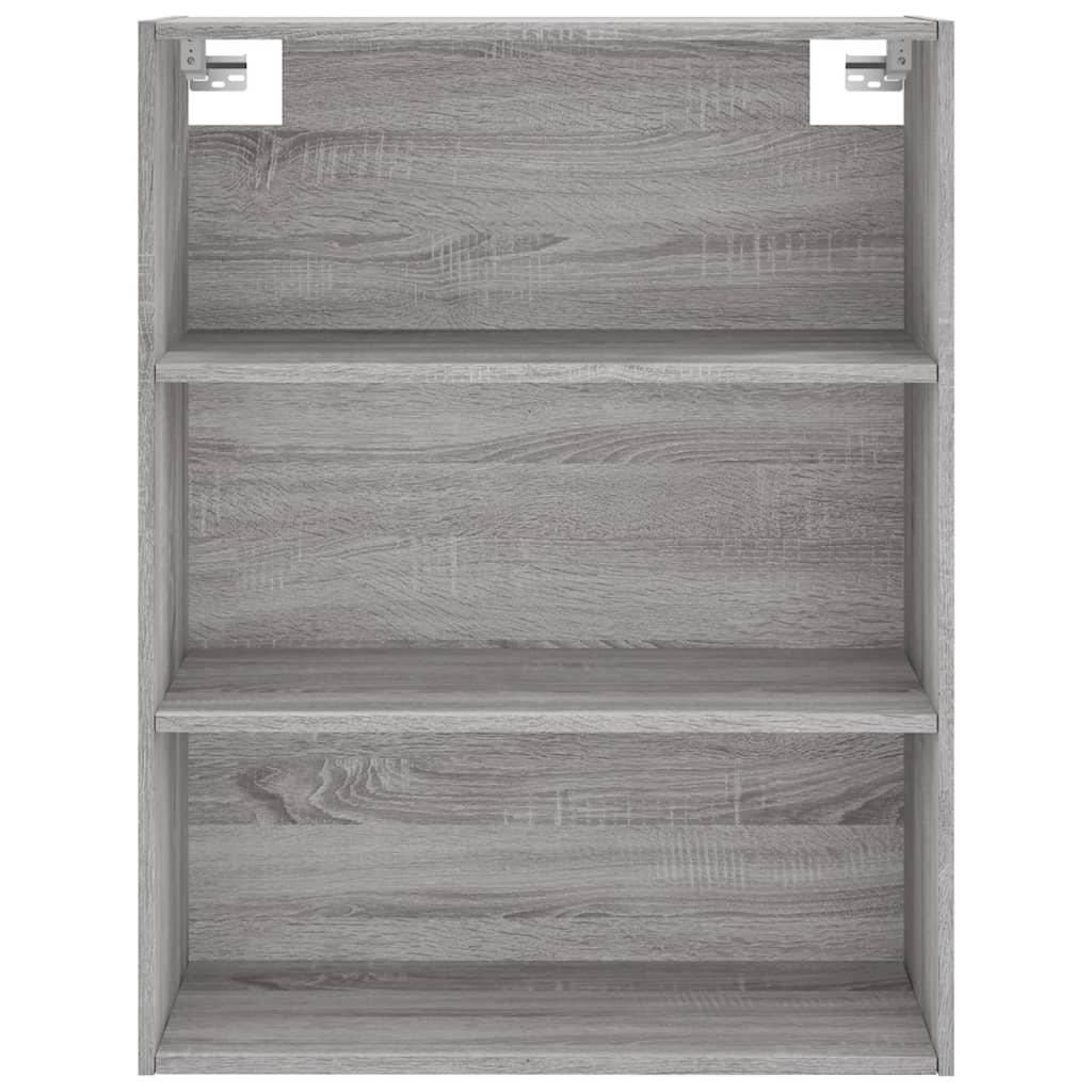 vidaXL Ντουλάπι Sonoma Γκρι 69,5x32,5x180 εκ. Επεξεργασμένο Ξύλο