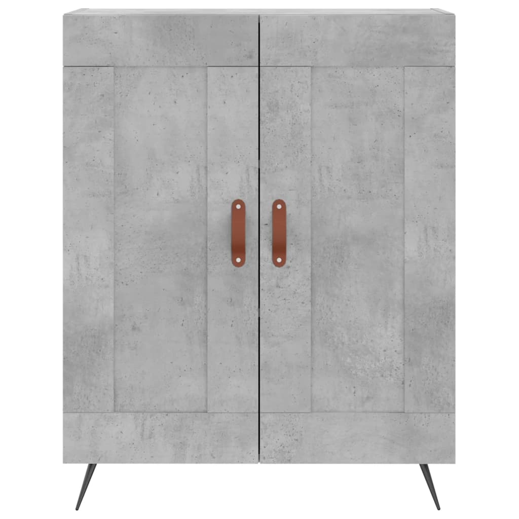 vidaXL Ντουλάπι Γκρι Σκυροδέματος 69,5x34x180 εκ. Επεξεργασμένο Ξύλο