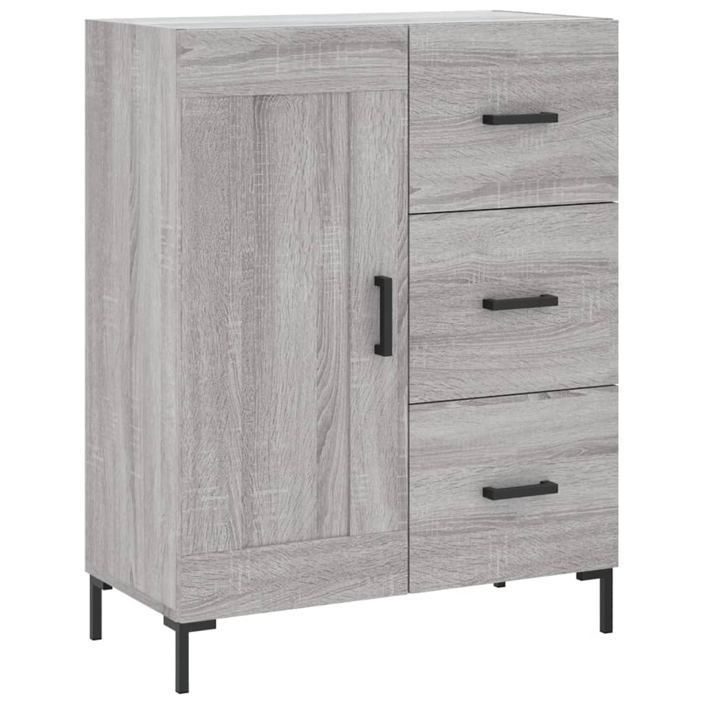 vidaXL Ντουλάπι Γκρι Sonoma 69,5 x 34 x 180 εκ. Επεξεργασμένο Ξύλο