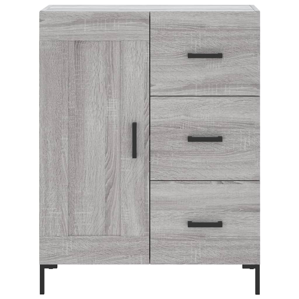 vidaXL Ντουλάπι Γκρι Sonoma 69,5 x 34 x 180 εκ. Επεξεργασμένο Ξύλο