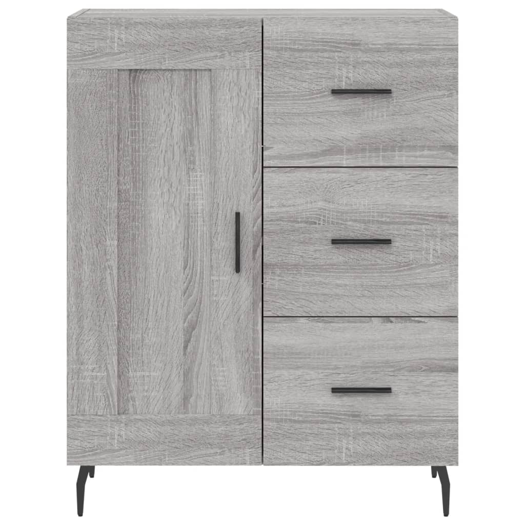 vidaXL Ντουλάπι Γκρι Sonoma 69,5 x 34 x 180 εκ. Επεξεργασμένο Ξύλο