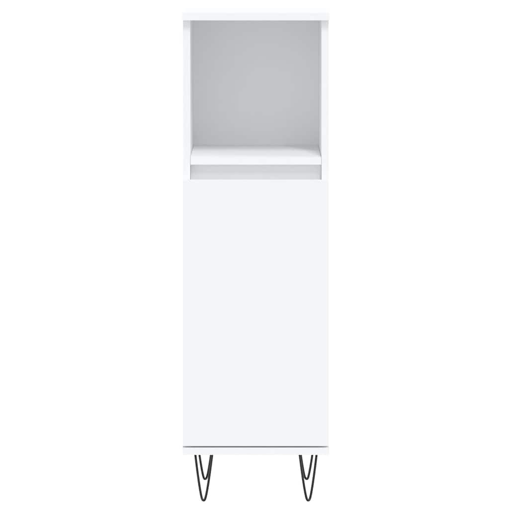 vidaXL Σετ Επίπλων Μπάνιου 3 Τεμαχίων Λευκό από Επεξεργασμένο Ξύλο