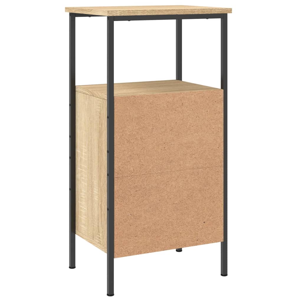 vidaXL Κομοδίνα 2 τεμ. Sonoma Δρυς 41 x 31 x 80 εκ. Επεξεργασμένο Ξύλο