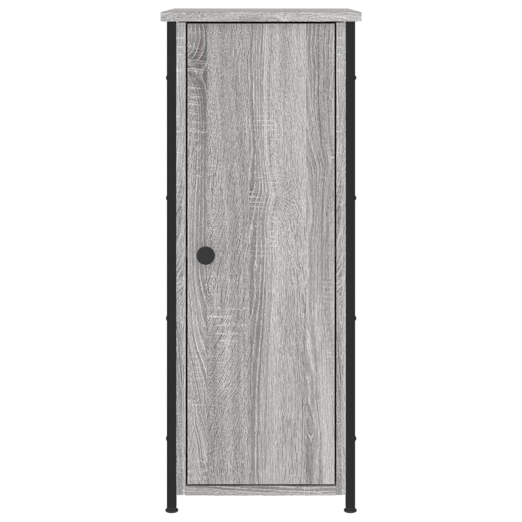 vidaXL Κομοδίνο Γκρι Sonoma 32 x 42 x 80 εκ. από Επεξεργασμένο Ξύλο