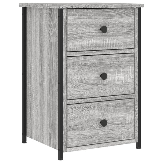 vidaXL Κομοδίνο Γκρι Sonoma 40x36x60 εκ. από Επεξεργασμένο Ξύλο