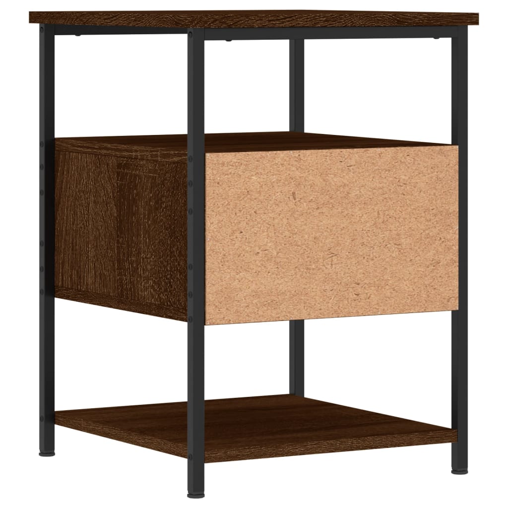 vidaXL Κομοδίνα 2 τεμ. Καφέ Δρυς 40 x 42 x 56 εκ. από Επεξεργ. Ξύλο