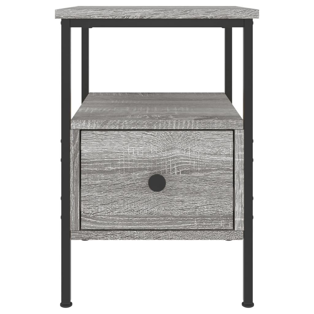 vidaXL Κομοδίνο Γκρι Sonoma 34 x 36 x 50 εκ. από Επεξεργασμένο Ξύλο