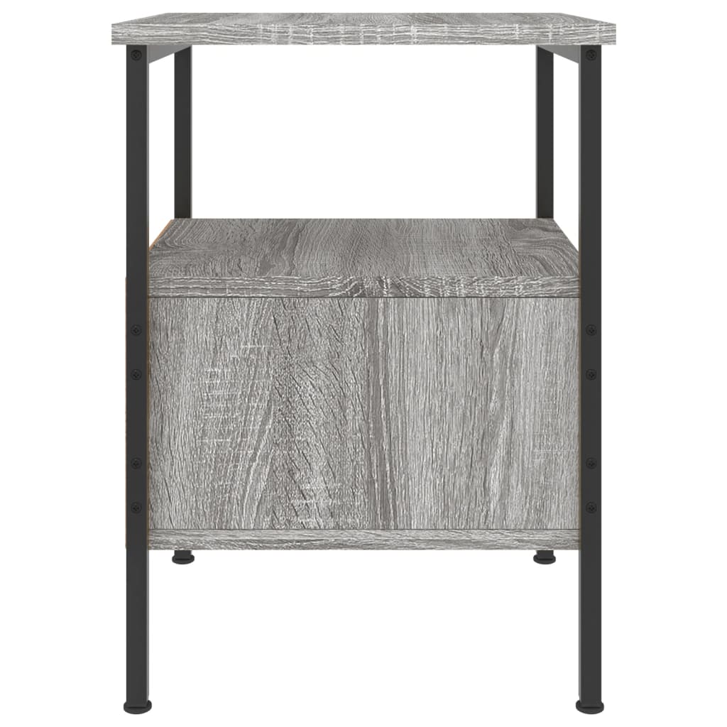 vidaXL Κομοδίνο Γκρι Sonoma 34 x 36 x 50 εκ. από Επεξεργασμένο Ξύλο