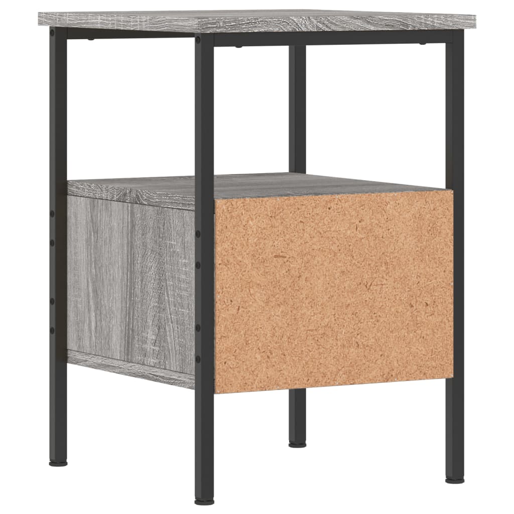 vidaXL Κομοδίνο Γκρι Sonoma 34 x 36 x 50 εκ. από Επεξεργασμένο Ξύλο