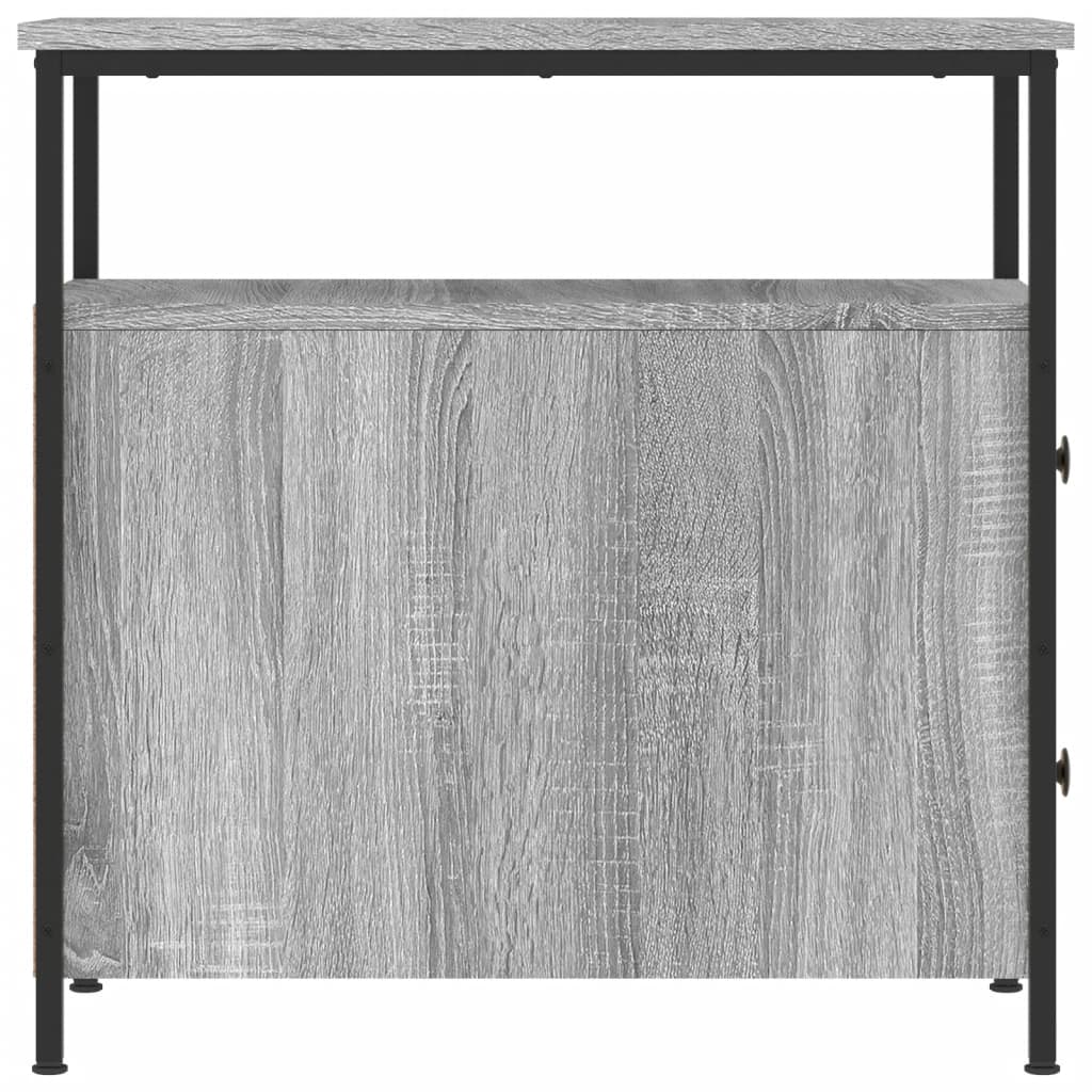 vidaXL Κομοδίνο Γκρι Sonoma 30 x 60 x 60 εκ. από Επεξεργασμένο Ξύλο