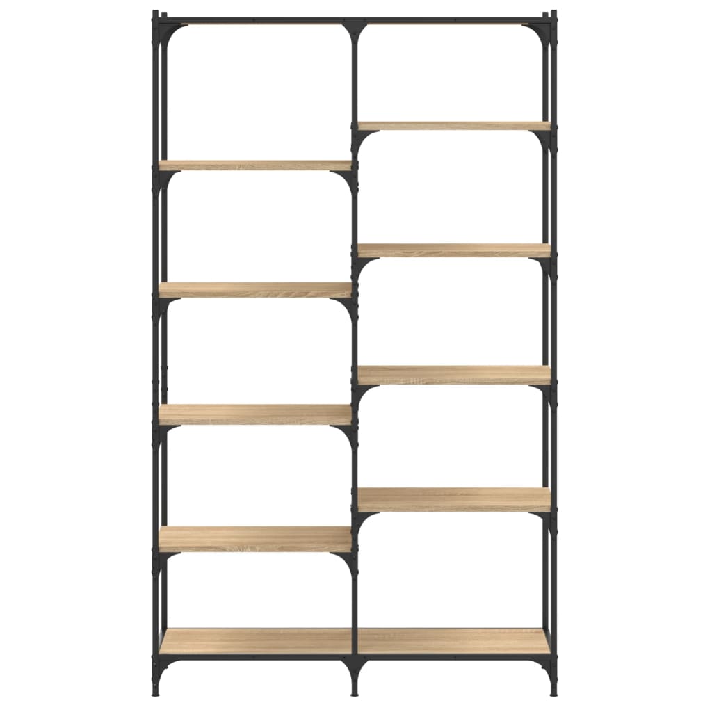 vidaXL Βιβλιοθήκη Sonoma Δρυς 100x32x170 εκ. Επεξεργ. Ξύλο / Σίδηρος