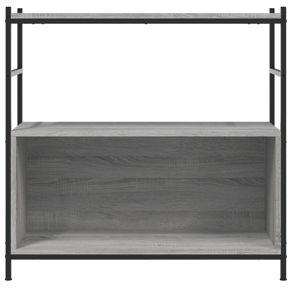 vidaXL Βιβλιοθήκη Γκρι Sonoma 80x30x78,5 εκ. από Επεξεργασμένο Ξύλο